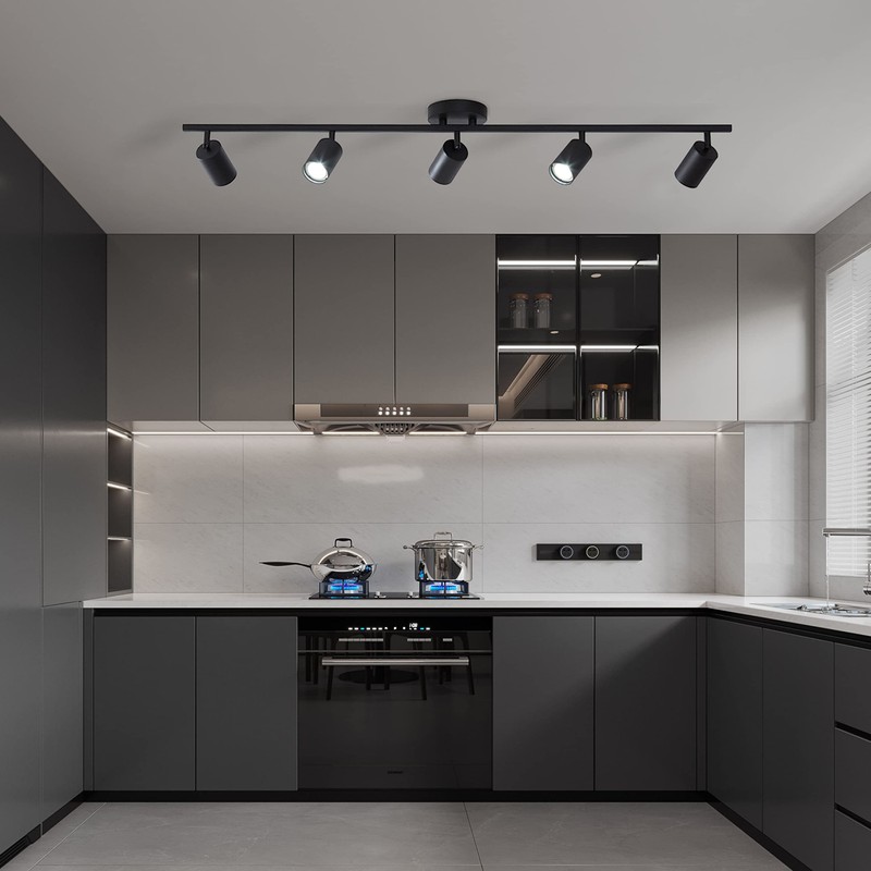 KCO Lighting 5 Light LED Track Lighting Adjustable 5 Way