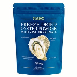 Oyster Extract with Zinc Picolinate | Freeze-Dried Pacific Oyster Powder with High Levels of Zinc, Selenium & Vitamin B12 | 60 Capsules by Roundway Supplements