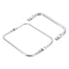 sourcing map Metal Purse Frame 9 in, 2 Pcs Rectangle