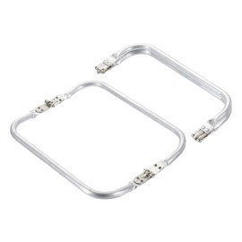 sourcing map Metal Purse Frame 9 in, 2 Pcs Rectangle Frame Kiss Lock, Bag Frame Hardware Replacements for DIY Purse Handle Bag Making, Clutch Coin Purse Frames