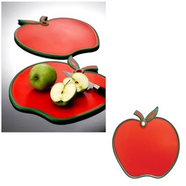 RED Apple Non Slip Chopping Board -Hygienic Cutting Board, Chopping Mat, Food Preparation Mat, Easy Prep & Serve 31 x 28cm (RED Apple Board)