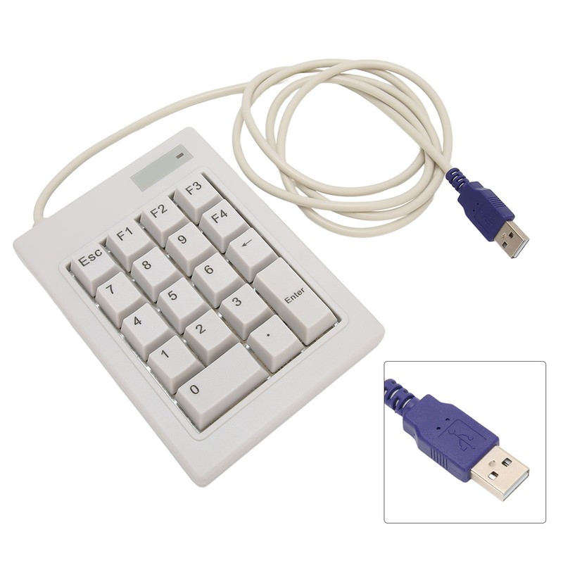 Mechanical Numpad Wired 18 Keys Linear Action Switch ABS Plug