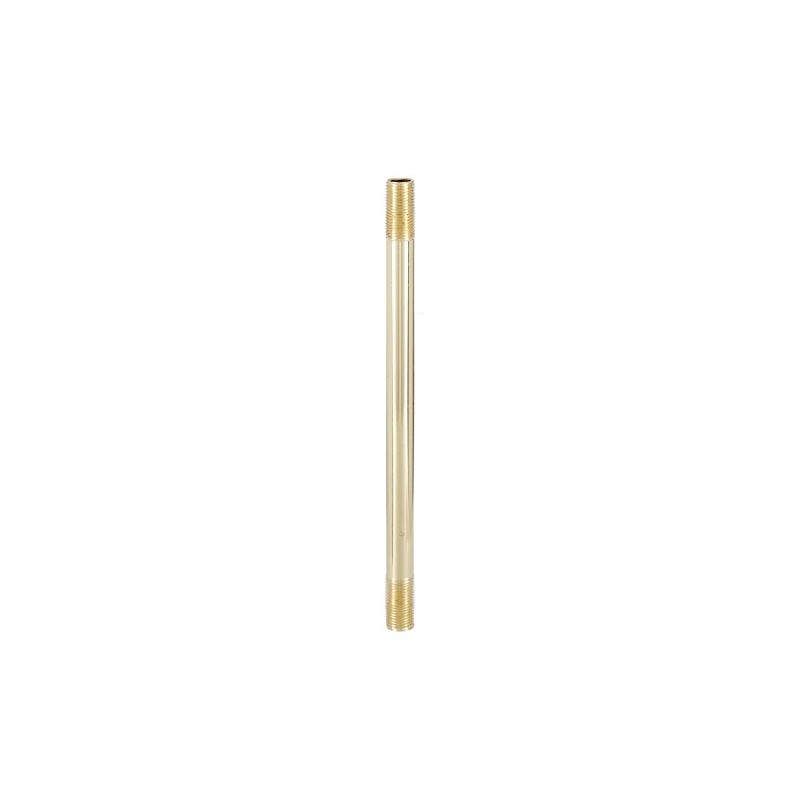 B&P Lamp® 8 Inch Brass Plated 1/8 IP Steel Threaded