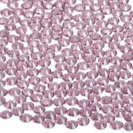 2880 Pieces SS16 Lt. Amethyst Hotfix Rhinestones Flatback Round Crystal Glass Rhinestones Gems for Crafts Nail Face Art Clothes Shoes Bags DIY