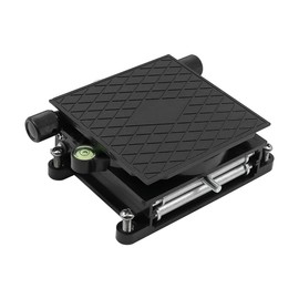 ZONADAH Lifting Platform, 360° Rotating Bearing Jack, Lifting Stand, Table, Lab Lifting Stand, Aluminum Alloy Lifting Stand for Routers, Lifting, Carpentry, Carving, Experimentation, Black