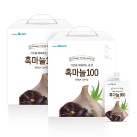 Cheonho Food Black Garlic Essence Cheonho N Care Black Garlic 100 70ml / 천호식품 흑마늘진액 천호엔케어 흑마늘100 70ml X30포, 2.1L, 3개