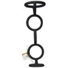 Mud Pie Medium Chain Link Candlestick, Black