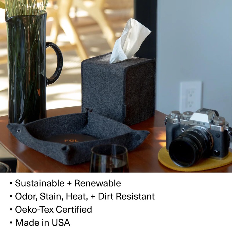 Graf Lantz - Small Tissue Box Cover - Merino Wool