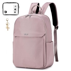 SPAHER Travel Backpack Hand Luggage 40 x 30 x 15 British Airways Eurowings Wizzair Plane Under Seat Small Laptop Backpack 15.6 Inch Waterproof Backpack Men Women Daypack for Travel Weekender, pink