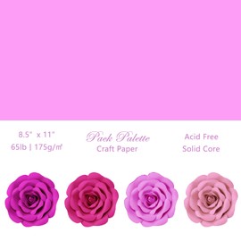 120 Sheets Pink Colored Cardstock, Art Kraft Cover Stock Paper, 65lb/175GSM for Card Construction Making, Scrapbooking, Printing, Quilling and Crafts DIY 4 Shades, 30 Sheet Each Color