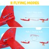NUOBESTY Large Throwing Foam Plane LED Light Aeroplane Toy Glider