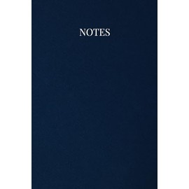 Notes – Minimalist Lined Notebook (Navy Blue Edition): Elegant notebook with date header | 150 lined pages | Minimalist aesthetic journal for writing & daily notes