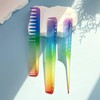 3 Pcs Rainbow Styling Comb Set - Fine & Wide