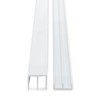 Randall Manufacturing 1/4" Plastic Sliding Door Track (White, 4 FT