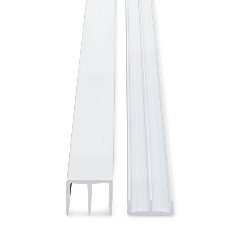 Randall Manufacturing 1/4" Plastic Sliding Door Track (White, 4 FT