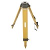 Surveying Tripod, Wooden Survey Tripod with 5/8-Inch 11-Threaded Flat Head