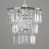 MiniSun Modern 3 Tier Ceiling Pendant Light Shade with Clear