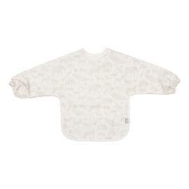 Jollein 029-869-67044 wasserdichtes Lätzchen mit Ärmeln Animals nougat