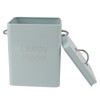 Metal Laundry Room Container with Dual Side Handles with Spoon