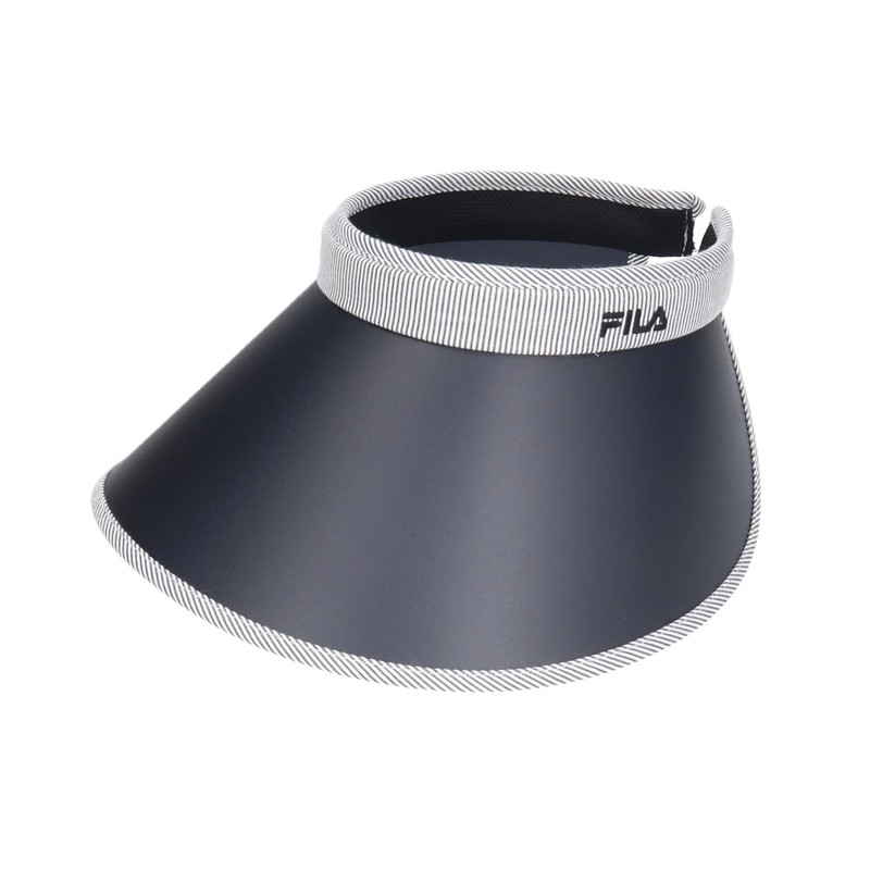 Fila Sun Visor, Striped Clip, 90% UV Protection, Navy, navy