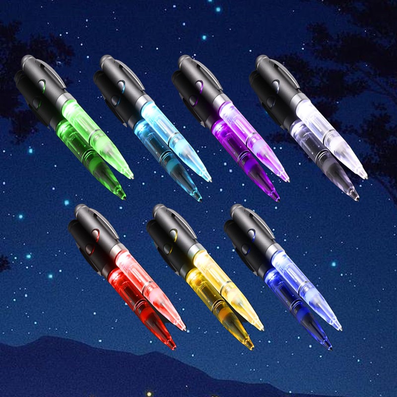 Penyeah 7 Colors in 1 Pen with Light for Writing