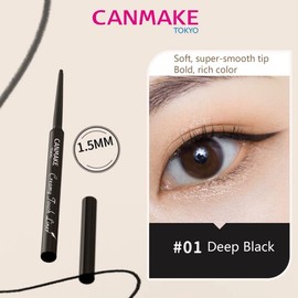 CANMAKE Creamy Touch Liner 1.5mm 0.09 g Eyeliner Lipliner Makeup Cosmetic:_01 Deep Black