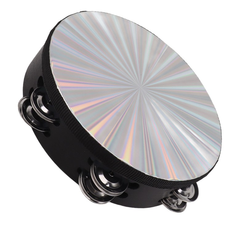 Tambourine Double Row Jingles Drum Metal Bell Handheld Drum Kids