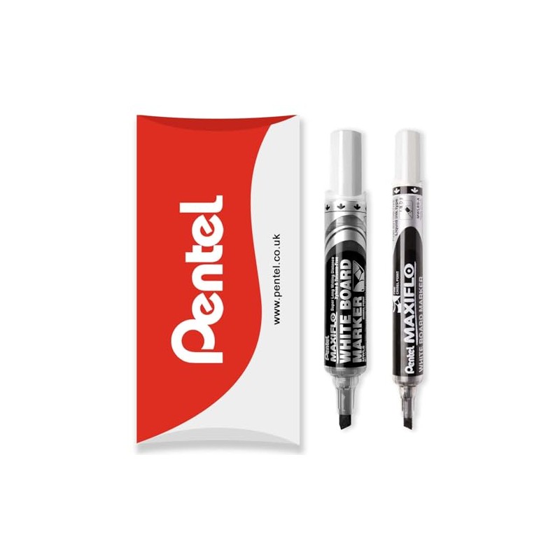 Pentel Maxiflo Whiteboard Marker Pen - Fine & Medium Chisel
