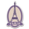 2 x 10cm Paris Eiffel Tower Vinyl Sticker Travel Luggage