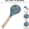 Qcwwy Plastic Skimmer Spoon, Large Capacity Heat Resistant Fine Slotted