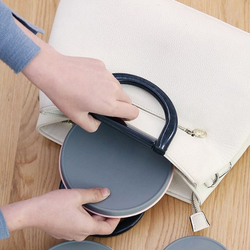1L Portable Collapsible Silicone Bowl with Lid Food Storage Containers