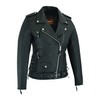 LuxHide Women Motorcycle Top-Grain Cow Hide Premium Thick Leather Jacket