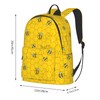 FeHuew 16 inch backpack Cute Cartoon Bee Honeycomb Laptop Backpack