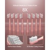 AJELU Pink & Blue Gradient Rechargeable Sonic Electric Toothbrush for