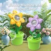 Bubble Machine with Sound Lamp Vertical Bubble Maker for Birthday