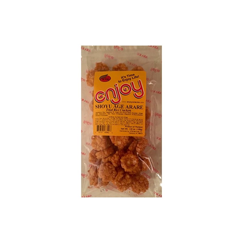 Enjoy Snacks Shoyu Age Arare Fried Rice Crackers