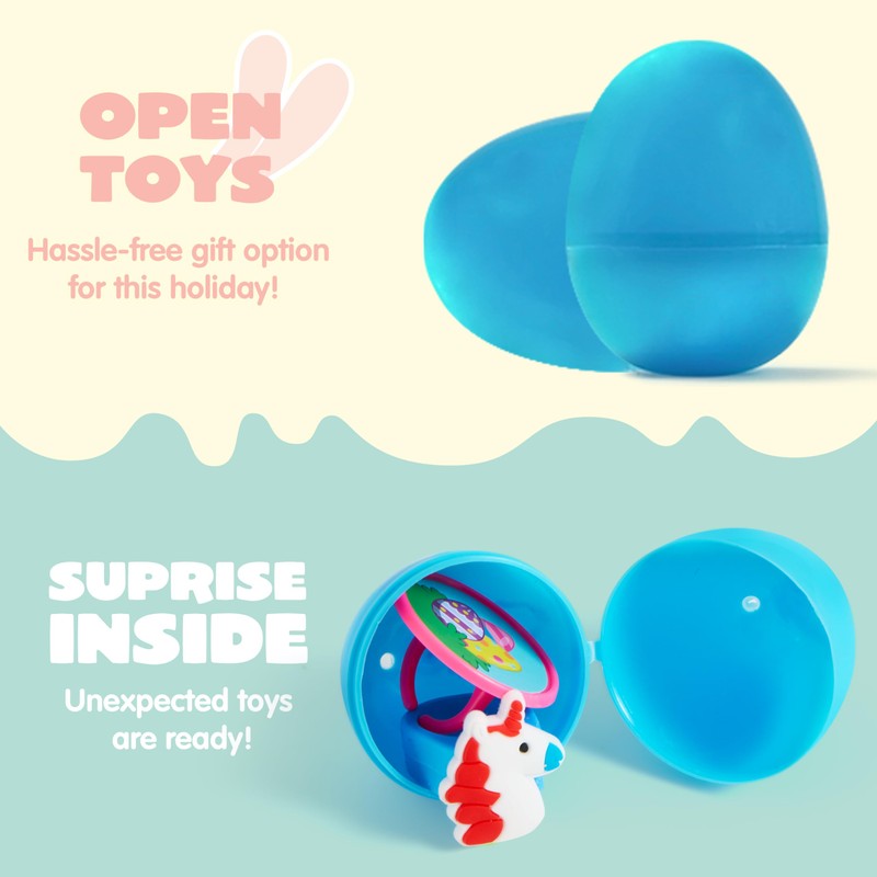 JOYIN 200 PCS Easter Prefilled Eggs with Assorted Toys for