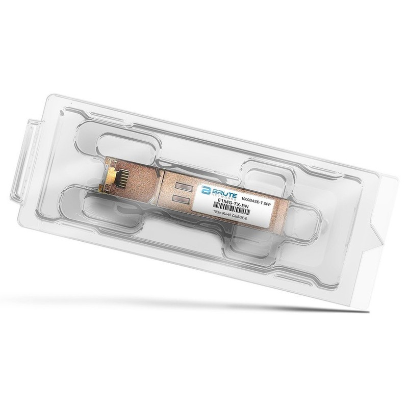 Brute Networks E1MG-TX-BN - 1000BASE-T 100m RJ45 SFP Transceiver (Compatible