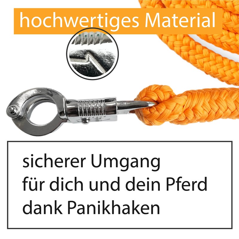 Lead rope with panic hook for horse in various stylish