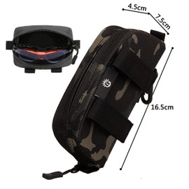 Selighting Tactical Glasses Case / Glasses Bag - MOLLE Glasses Case for Sunglasses & Cycling Glasses - Camouflage black