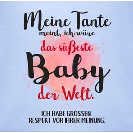 Shirtracer - Baby Bodysuit Boy Girl - Baby Romper Girl & Boy - My Aunt Means I Would Be the Cutest Baby in the World., 2 baby blue