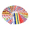 Finest Folia Set of 8 country stickers, flag, country flag,