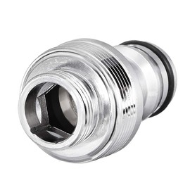 uxcell Garden Hose Quick Connect Nickel-Plated Water Hose Fitting Connectors M16 Male Threaded Adapter