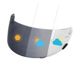 PSLER Photochromic Qualifier Visor- Qualifier DLX Helmet Visor Motorcycle Face Shield Accessories Replacement for Bell Qualifier/Star/Vortex/RS-1/Revolver,Photochromic