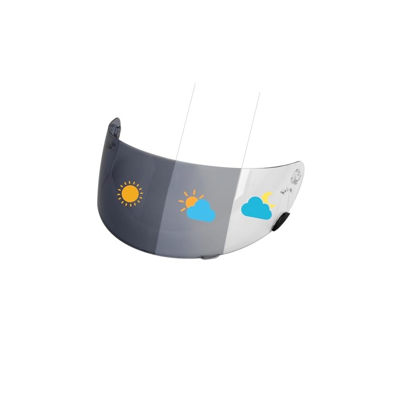 PSLER Photochromic Qualifier Visor- Qualifier DLX Helmet Visor Motorcycle Face