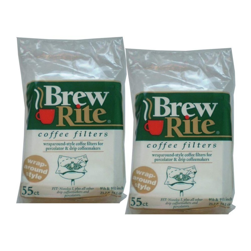 Brew Rite Wrap Around Percolator Coffee Filter 55 Ct (Pack