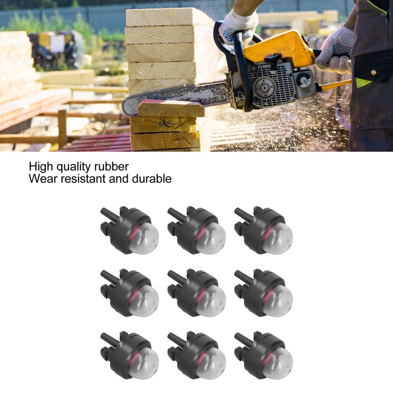 50Pcs Carburetor Primer Bulb Chainsaw Trimmers Rubber Hand Pump Supplies