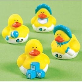 Fun Express Vinyl Mini Baby Shower Rubber Duckies - 24 Pieces