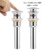 Pop-up drain faucet for washbasins, horizontal hole drain plugs, drainage