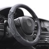 Elantrip Leather Steering Wheel Cover Great Grip with 3D Honeycomb